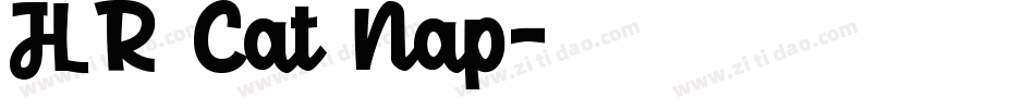 JLR Cat Nap字体转换